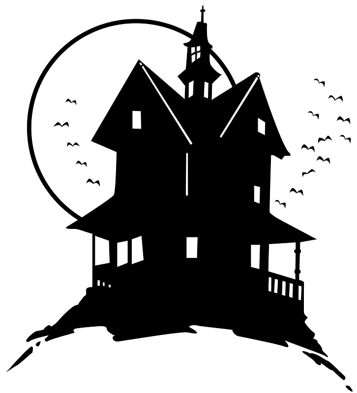 Haunted House clipart transparent 7