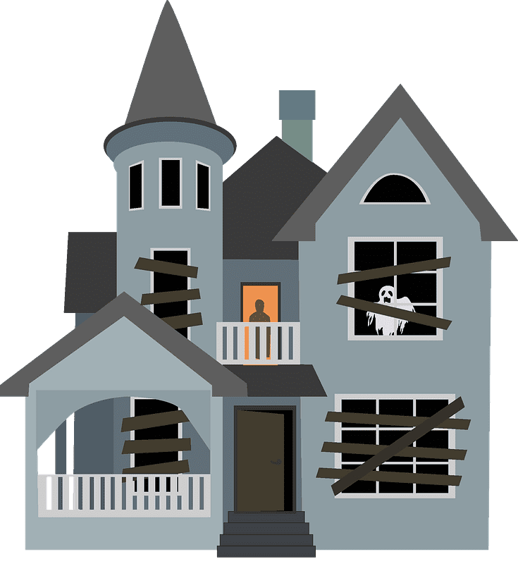 Haunted House clipart transparent 8