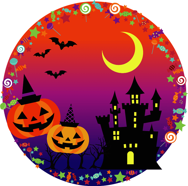 Haunted House clipart transparent background 5