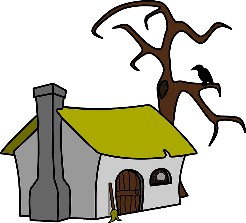 Haunted House clipart transparent background 6