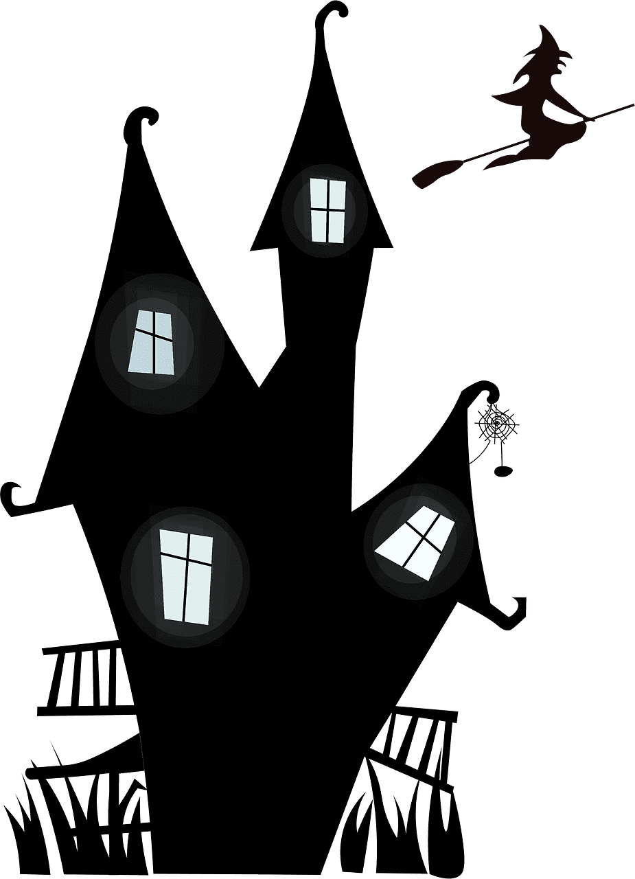 Haunted House clipart transparent background