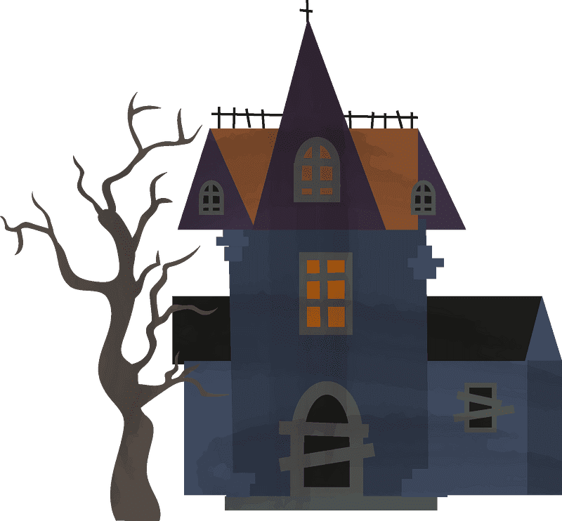 Haunted House clipart transparent