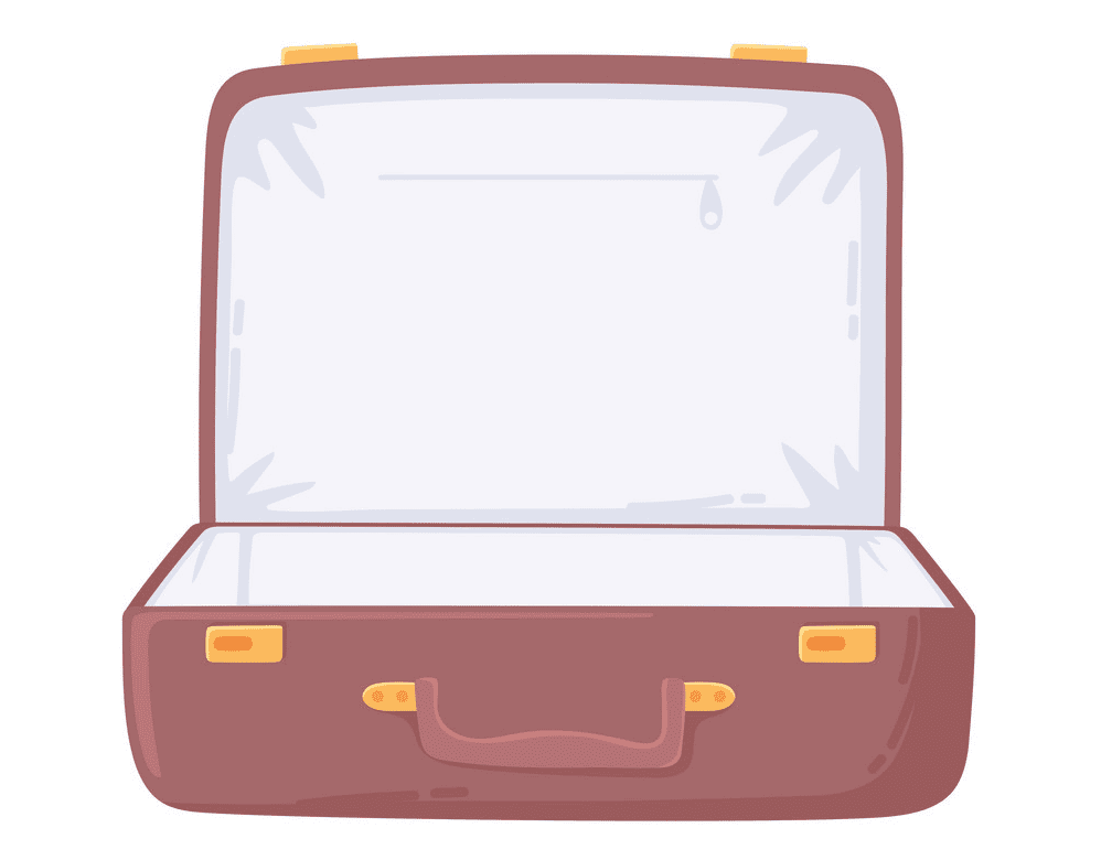 Open Suitcase clipart