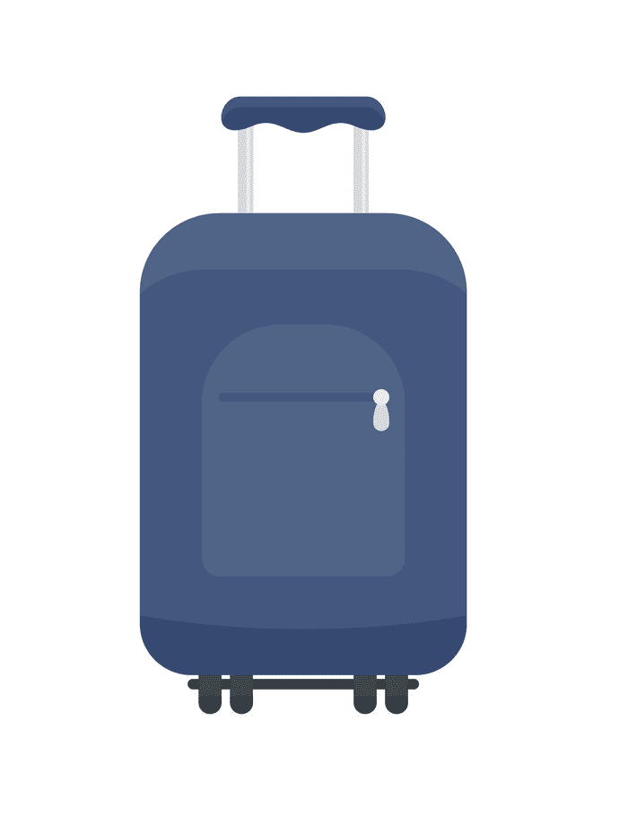 Rolling Suitcase clipart free image