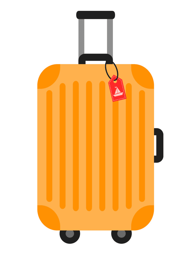 Rolling Suitcase clipart free