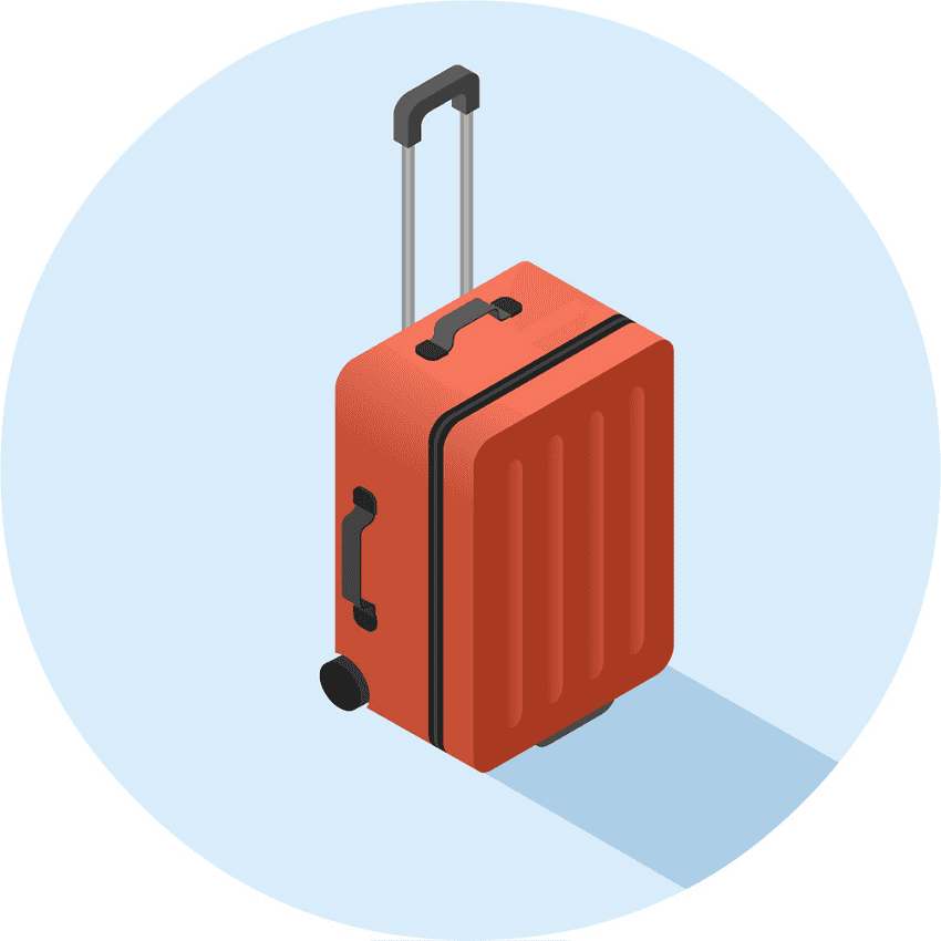 Rolling Suitcase clipart picture