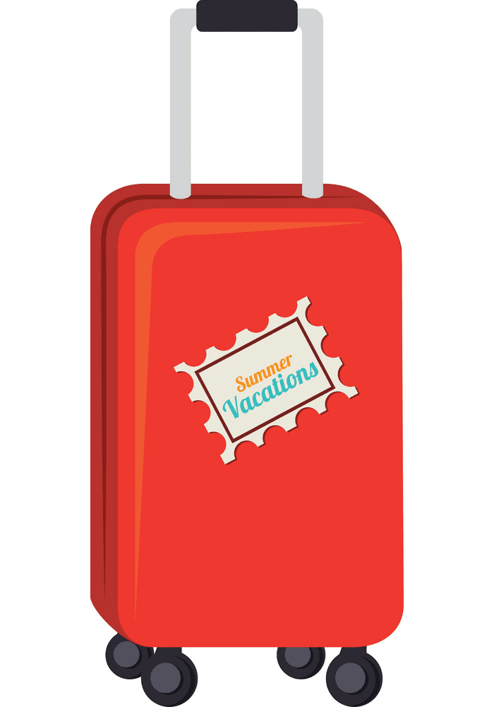 Rolling Suitcase clipart png free