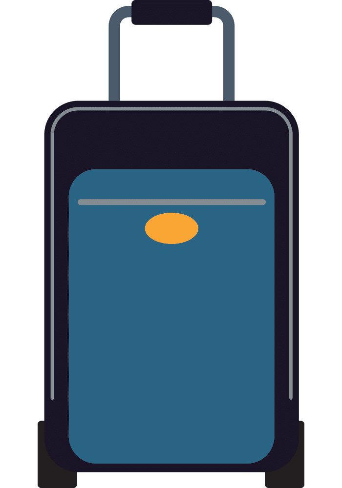 Rolling Suitcase clipart png image
