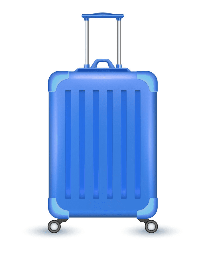 Rolling Suitcase clipart png picture
