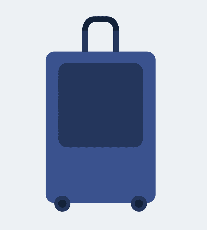 Rolling Suitcase clipart png
