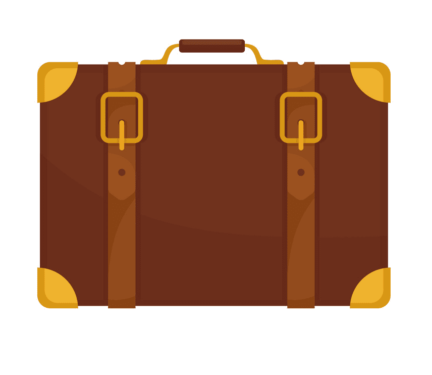 Suitcase clipart for kids