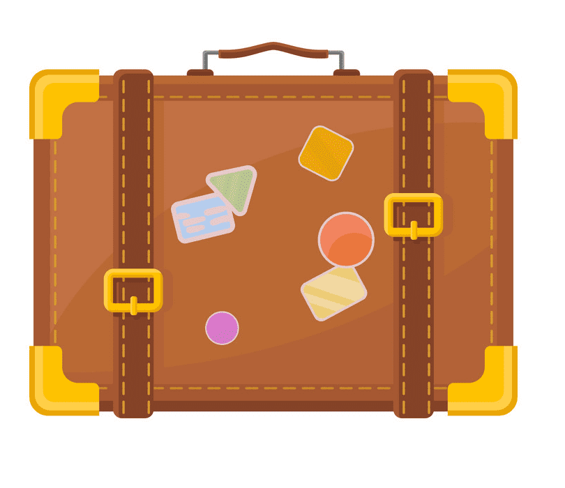 Suitcase clipart free picture