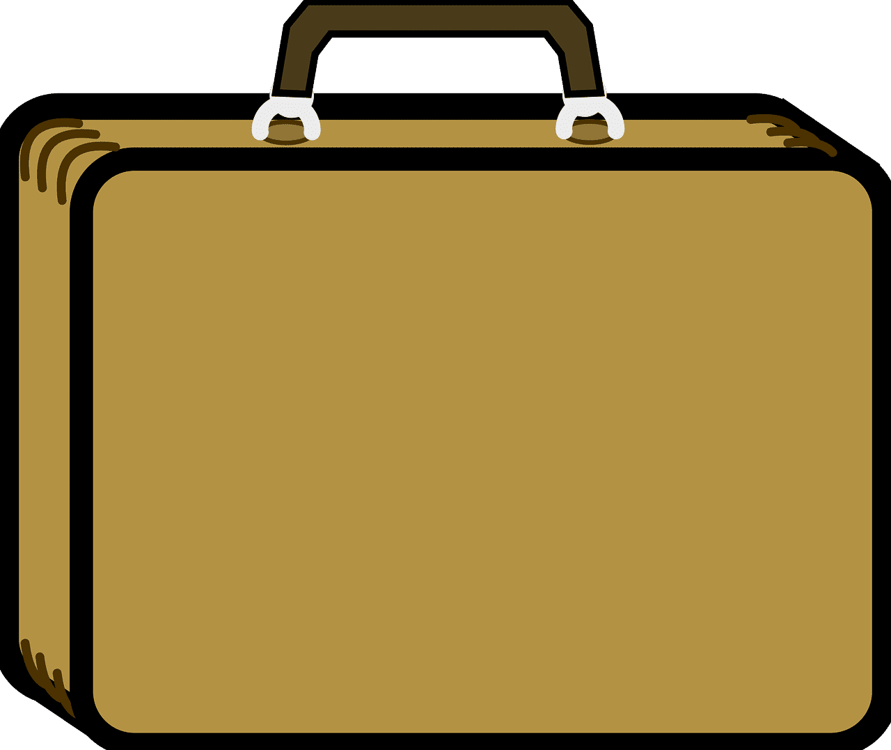 Suitcase clipart transparent 3