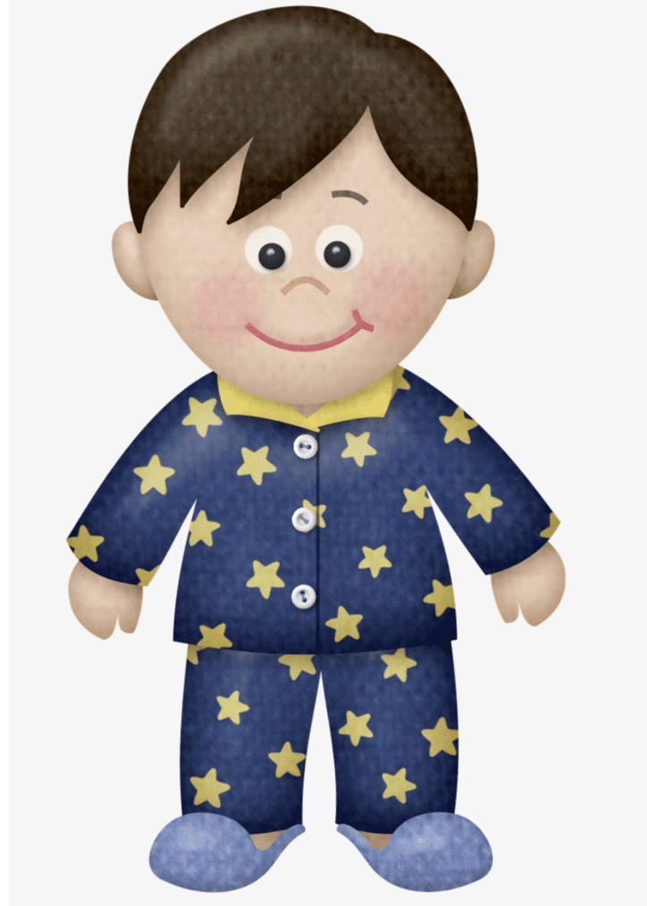 Boy in Pajamas clipart images