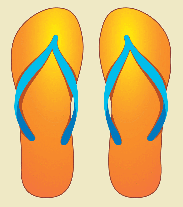 Free Flip Flops clipart image