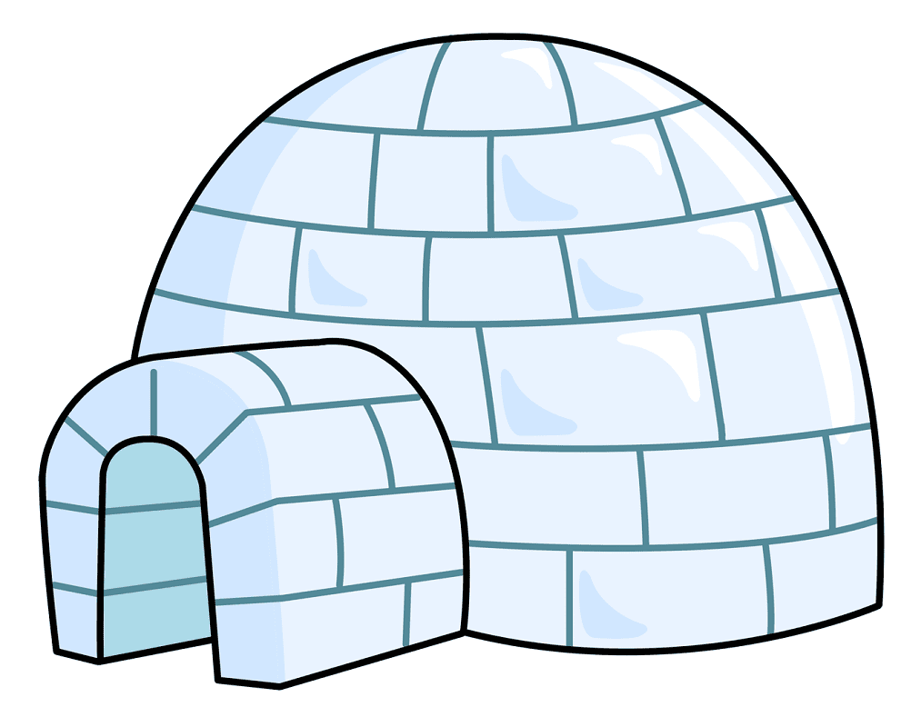 Free Igloo clipart for kid