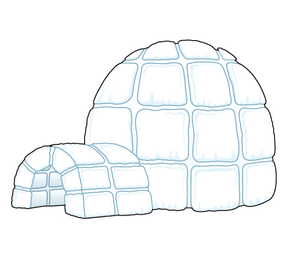 Free Igloo clipart for kids