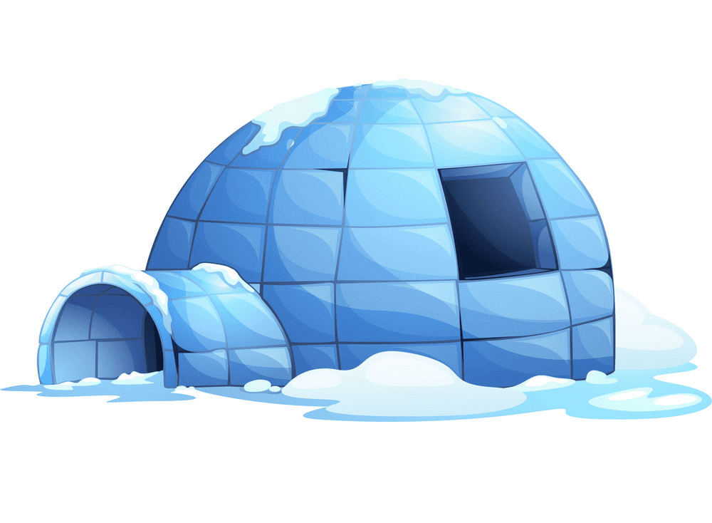 Igloo clipart for free