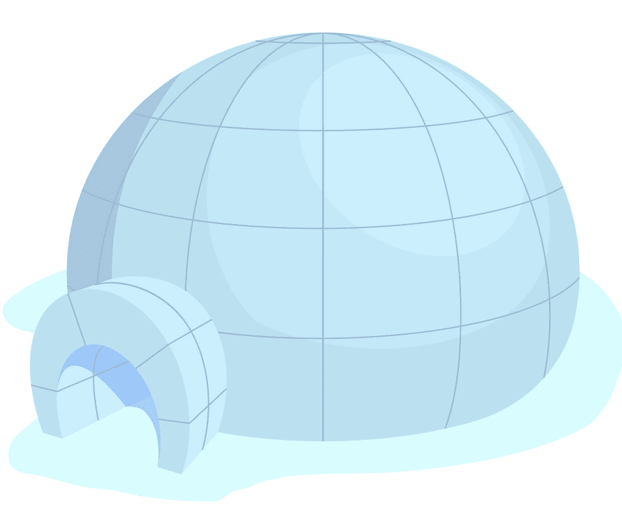 Igloo clipart for kid