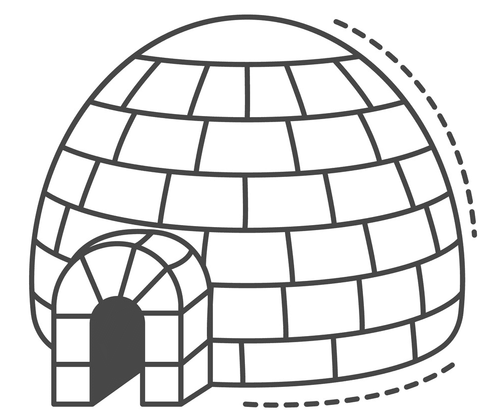 Igloo clipart for kids
