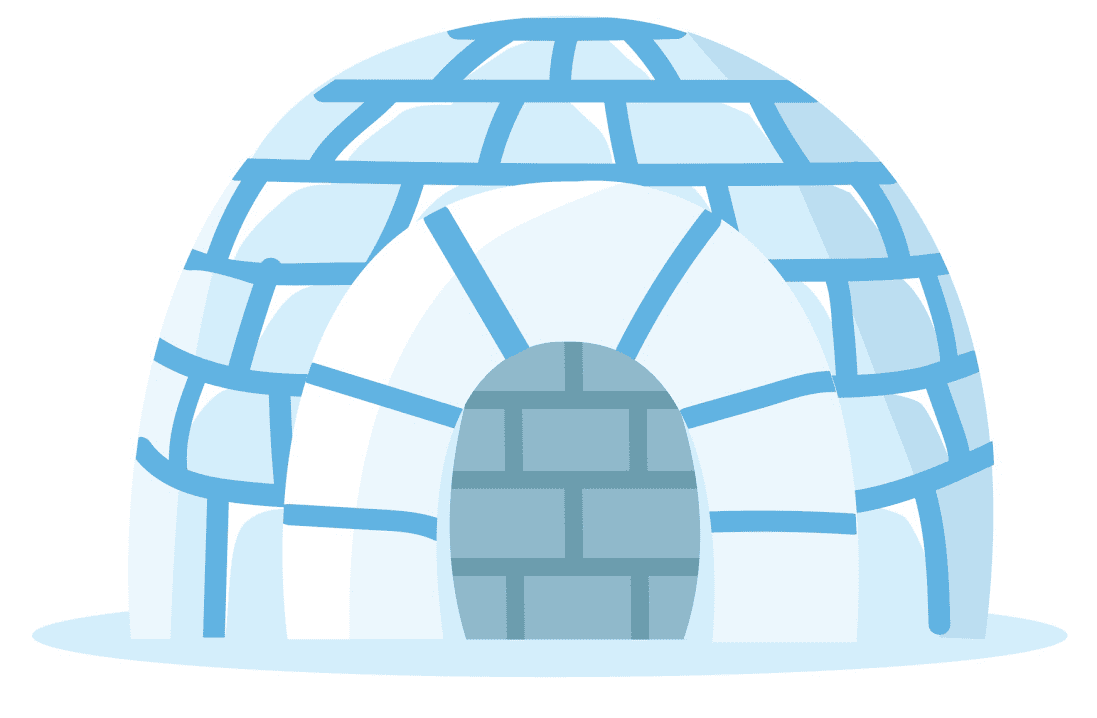 Igloo clipart free for kids