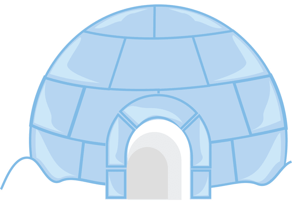 Igloo clipart png for kid
