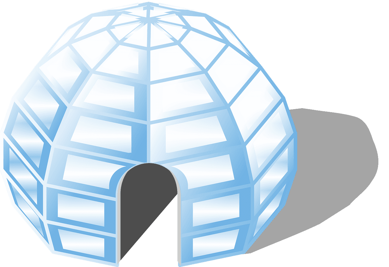 Igloo clipart transparent background 2