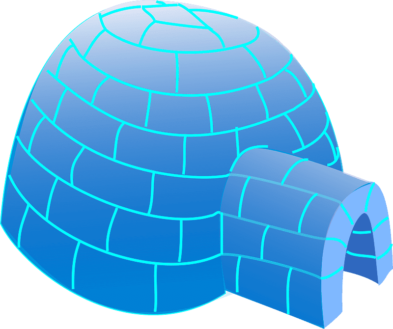 Igloo clipart transparent background