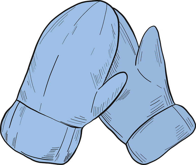 Mittens clipart transparent for free