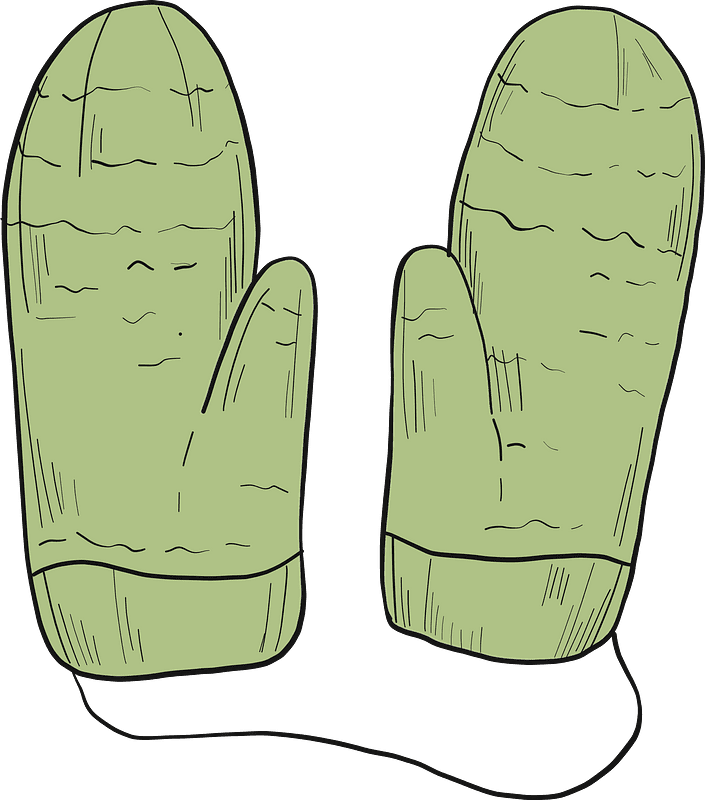 Mittens clipart transparent for kid