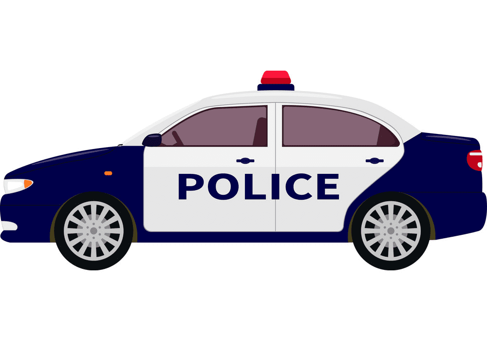 Police Car clipart for kid