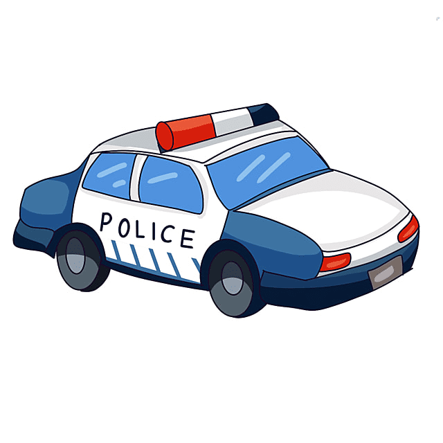 Police Car clipart free 4