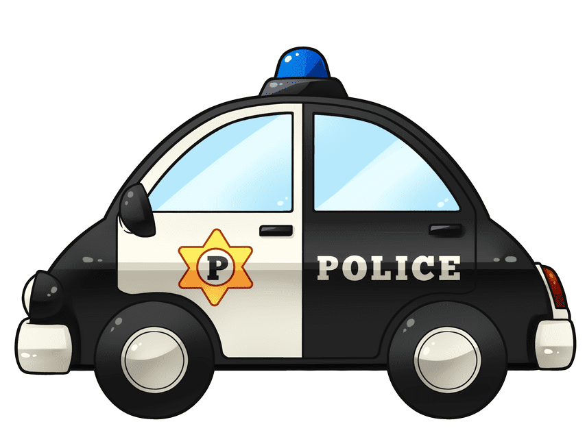 Police Car clipart free 6