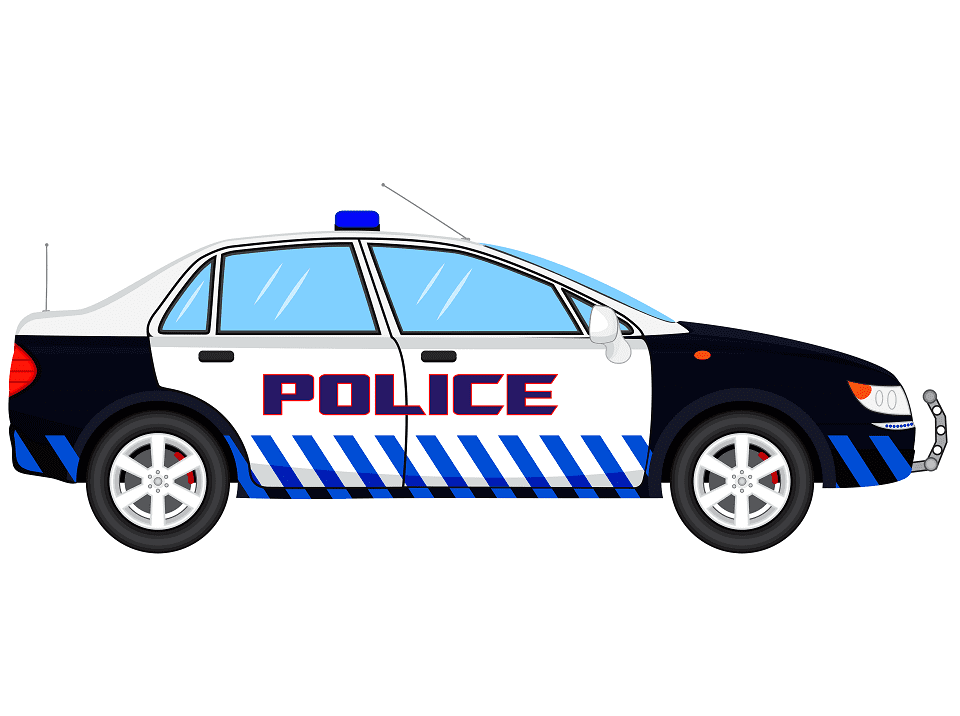 Police Car clipart free 7
