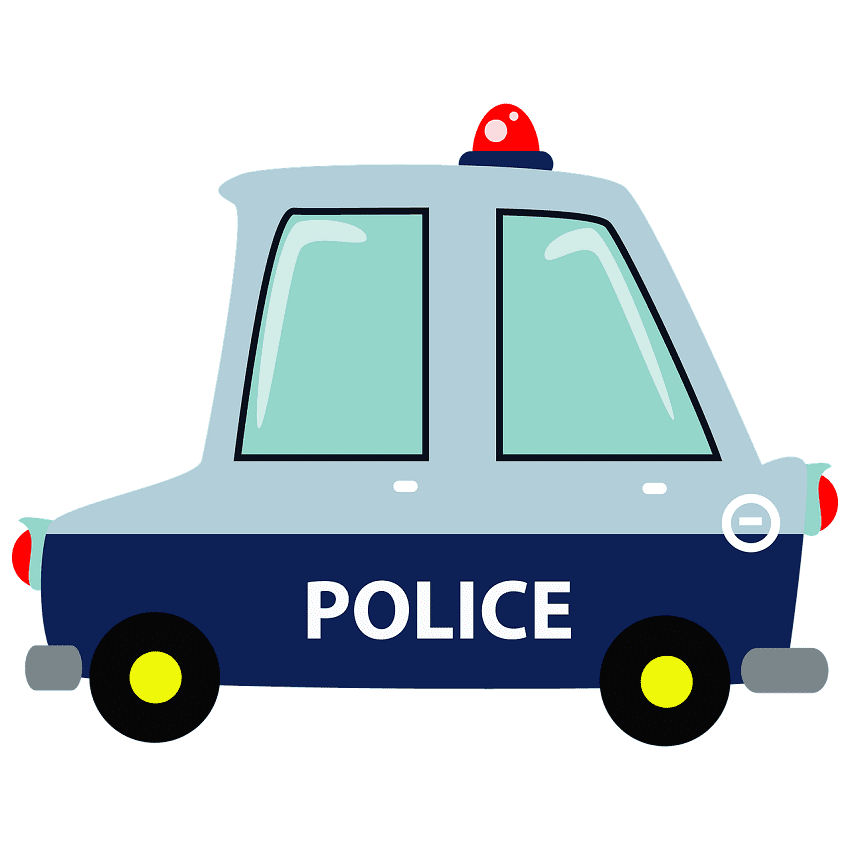 Police Car clipart free 8