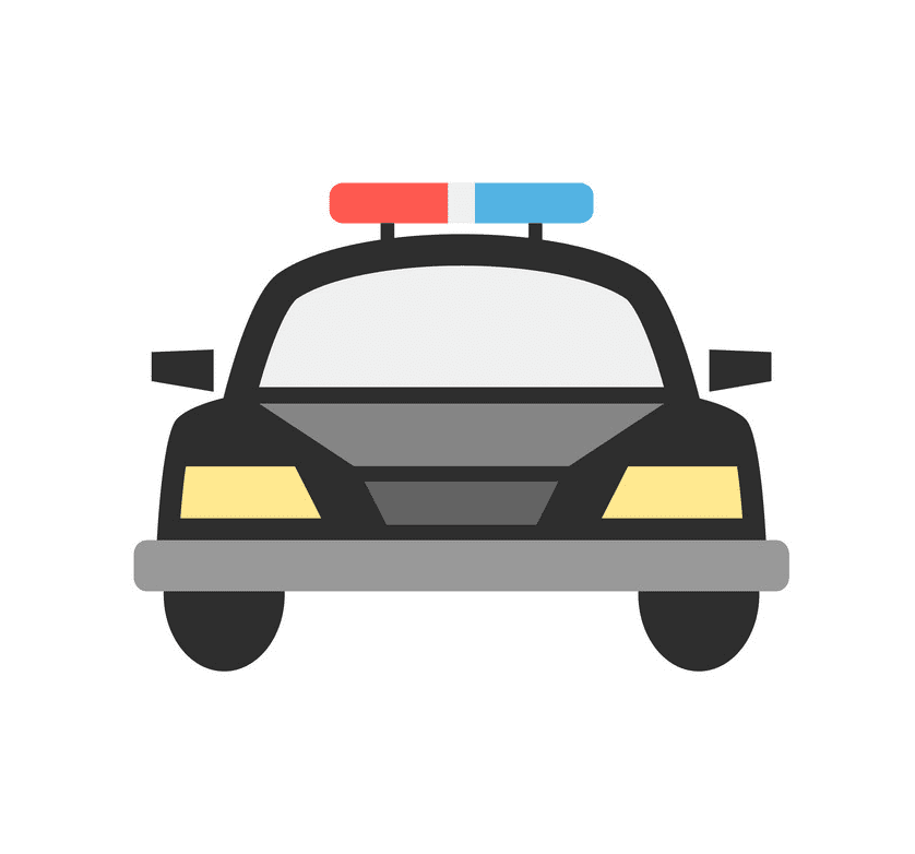 Police Car clipart free for kids