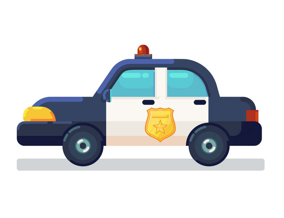 Police Car clipart free image