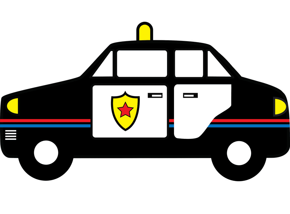 Police Car clipart png for kids
