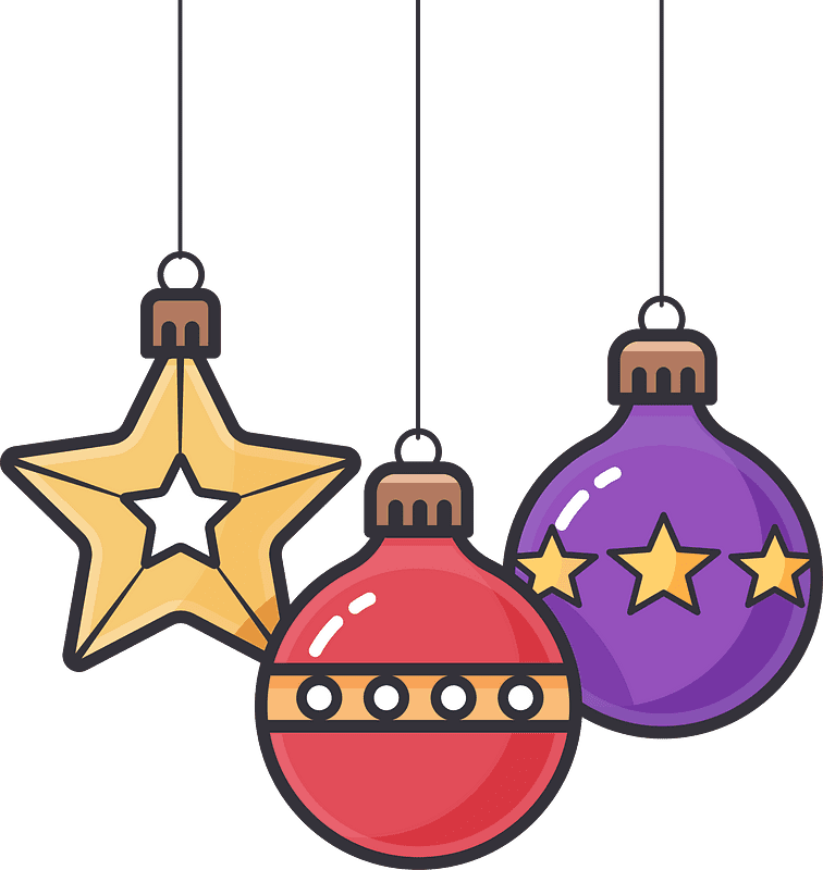 Christmas Ornaments clipart free