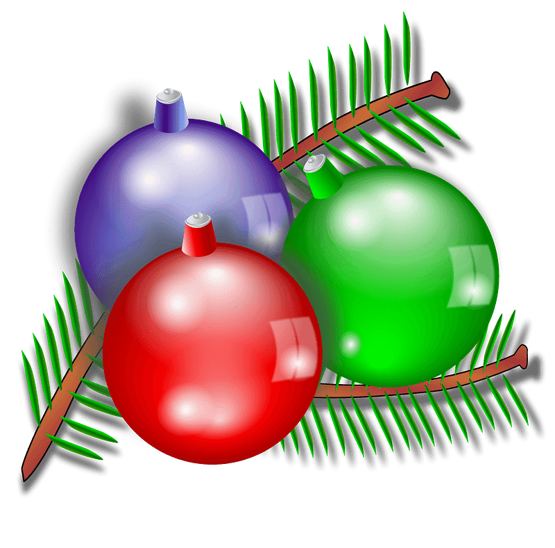 Christmas Ornaments clipart transparent for free