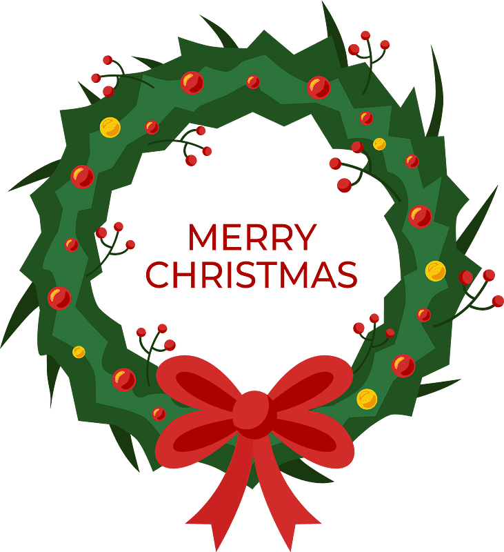 Christmas Wreath clipart for free