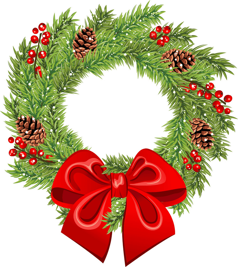Christmas Wreath clipart free download