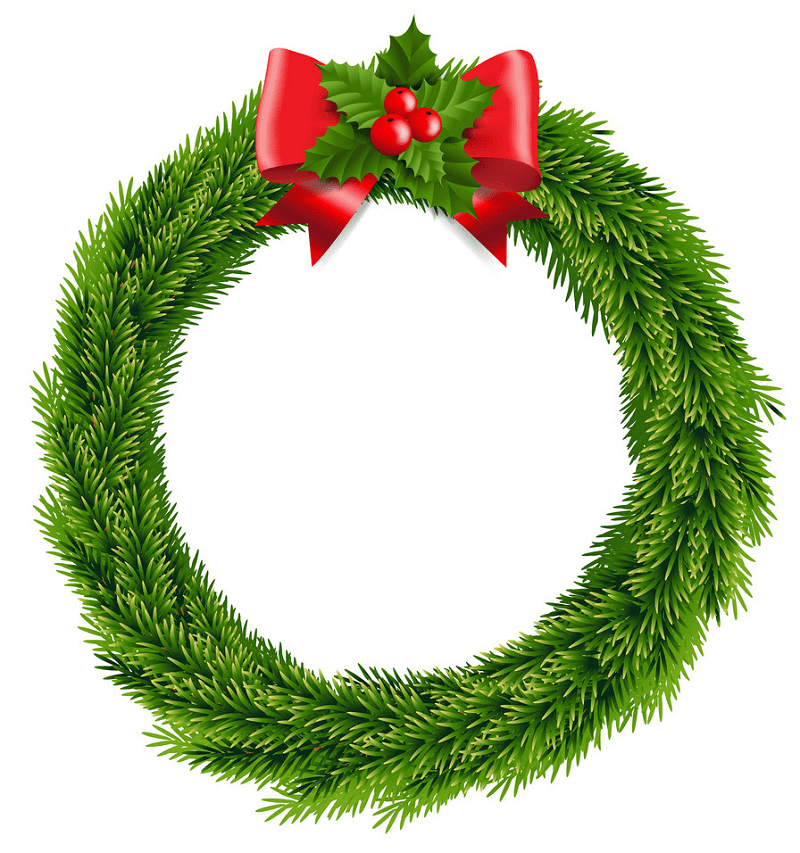 Christmas Wreath clipart free image