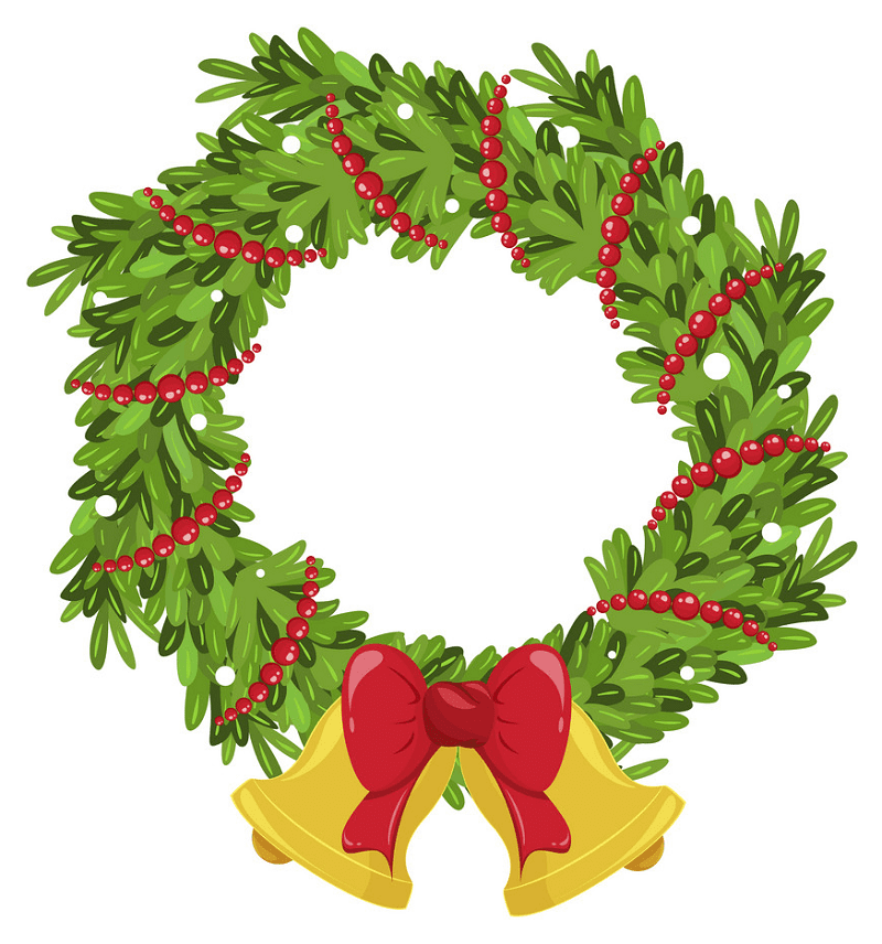 Christmas Wreath clipart png for kid