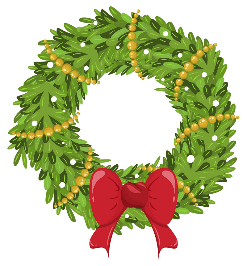 Christmas Wreath clipart png for kids