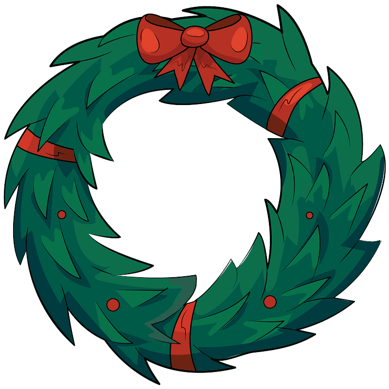 Christmas Wreath clipart transparent 1