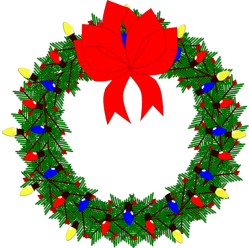 Christmas Wreath clipart transparent 14
