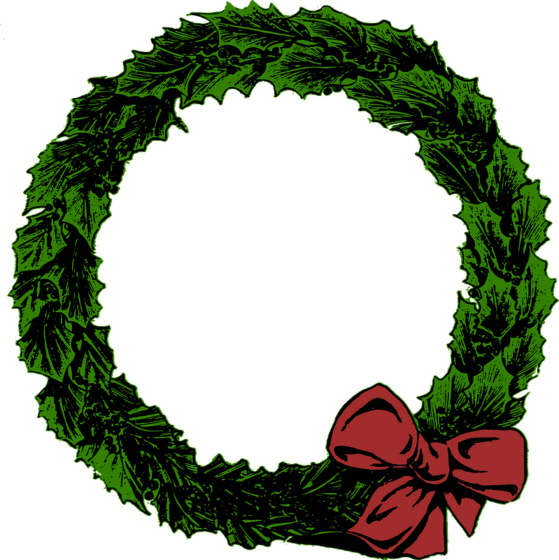 Christmas Wreath clipart transparent 15