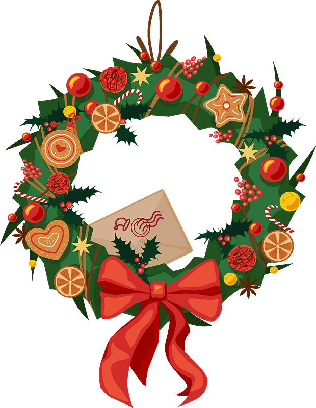 Christmas Wreath clipart transparent 3