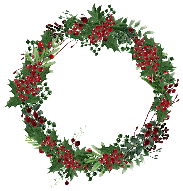 Christmas Wreath clipart transparent 4